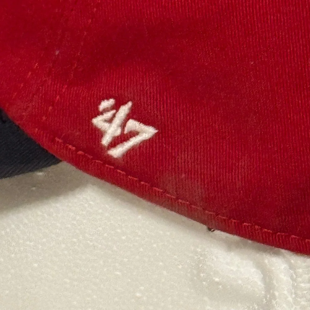 '47 Brand Boston Red Sox Franchise Fitted Hat Recycled Red Navy Unisex Medium EX